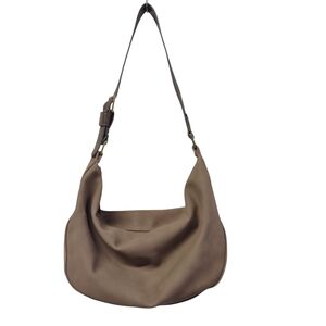 Universal Thread Women's Taupe Gray Tan Faux Suede Handbag Shoulder Bag